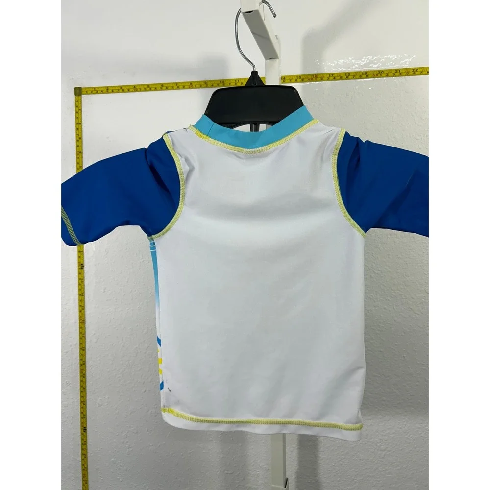 Disney Puppy Dog‎ Pals Rash Guard Swim Shirt Boys Blue Short Sleeve Mock Neck